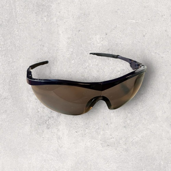 MCR Safety Sunglasses—LOT OF‎ TWO—Navy Blue Large Single Lense Semi-Rimless - Picture 1 of 3
